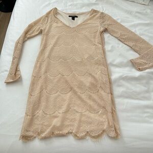 Cream colored dress by Forever 21